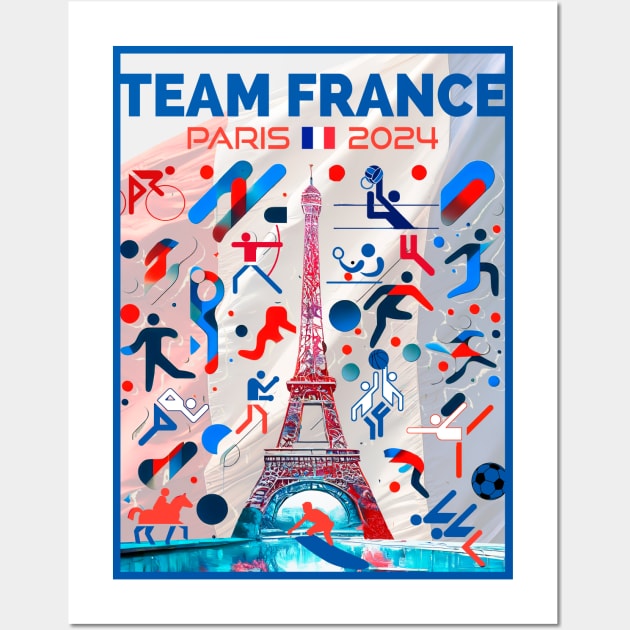 Team France - 2024 Wall Art by Dec69 Studio